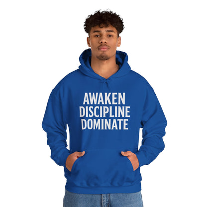 Awaken Discipline Dominate Awakening Righteousness Hoody Apparel For Men and Women
