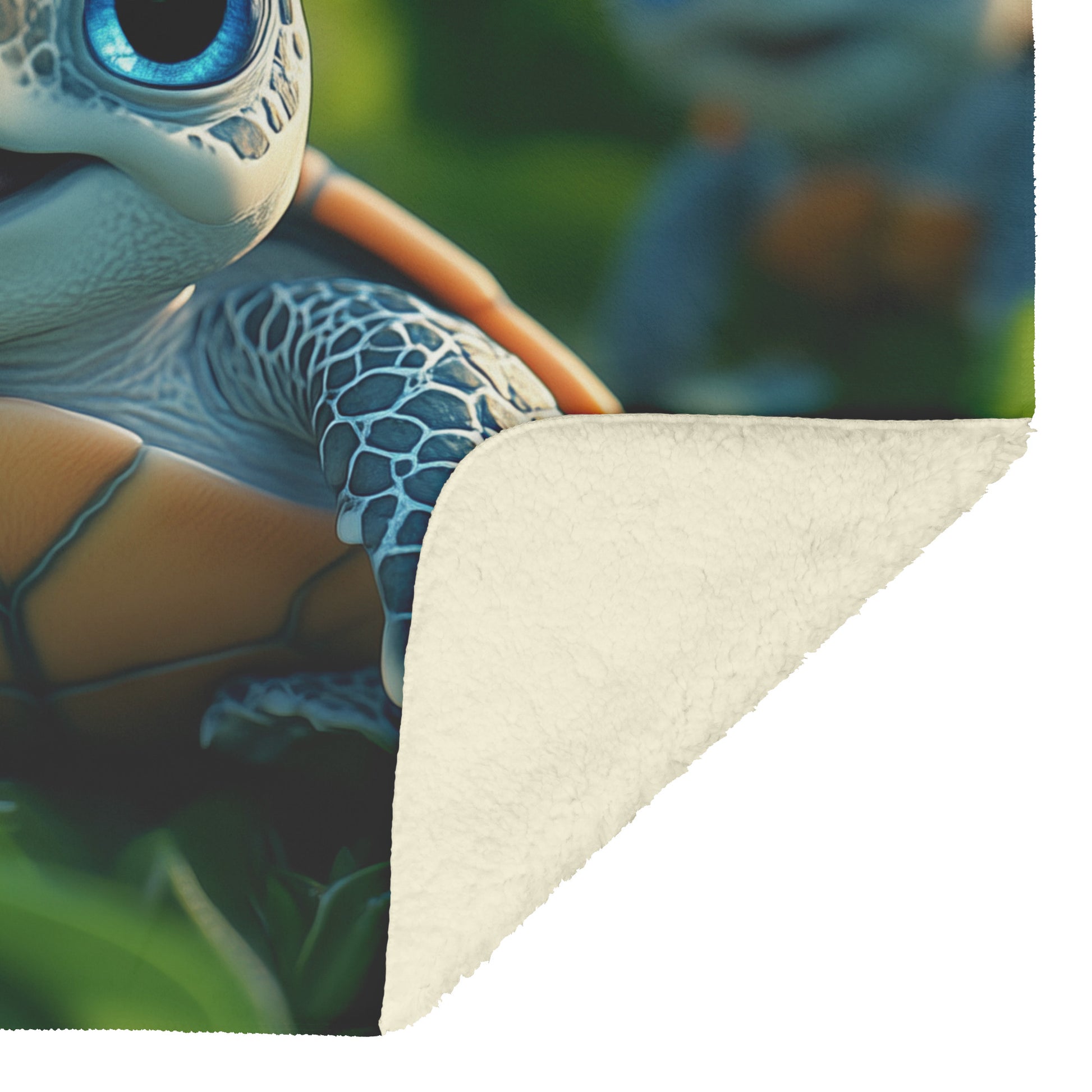 Adorable Baby Turtles Cozy Fleece and Sherpa Blanket - Awakening Righteousness