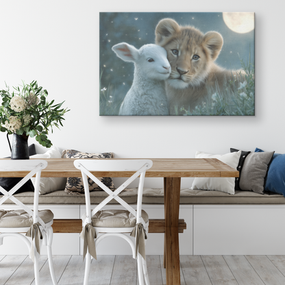 Adorable_Lion_and_Lamb_Cuddled_Under_Glo_H_Rectangle_Larger_Lifestyle_Mockup.png_15486564