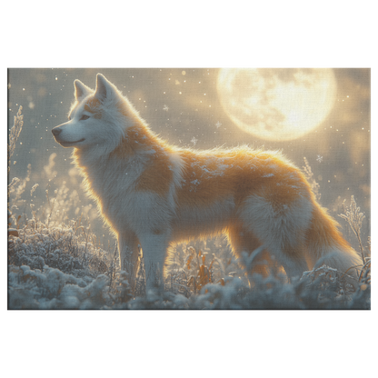 Akita_Standing_Proudly_Under_Glowing_Ful_H_Rectangle_Main_Mockup.png