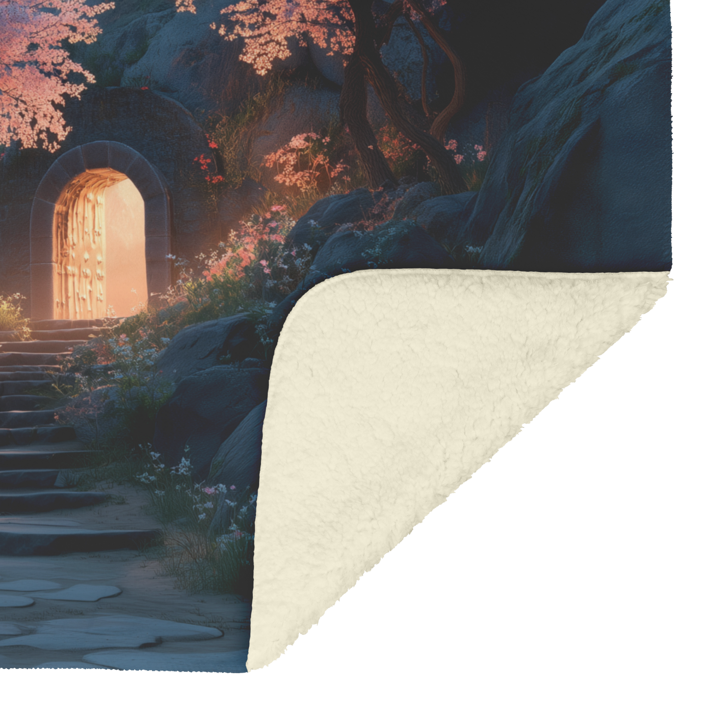 Ancient_Stone_Steps_Surrounded_By_Bloomi_H_Blanket_Sherpa_Mockup.png