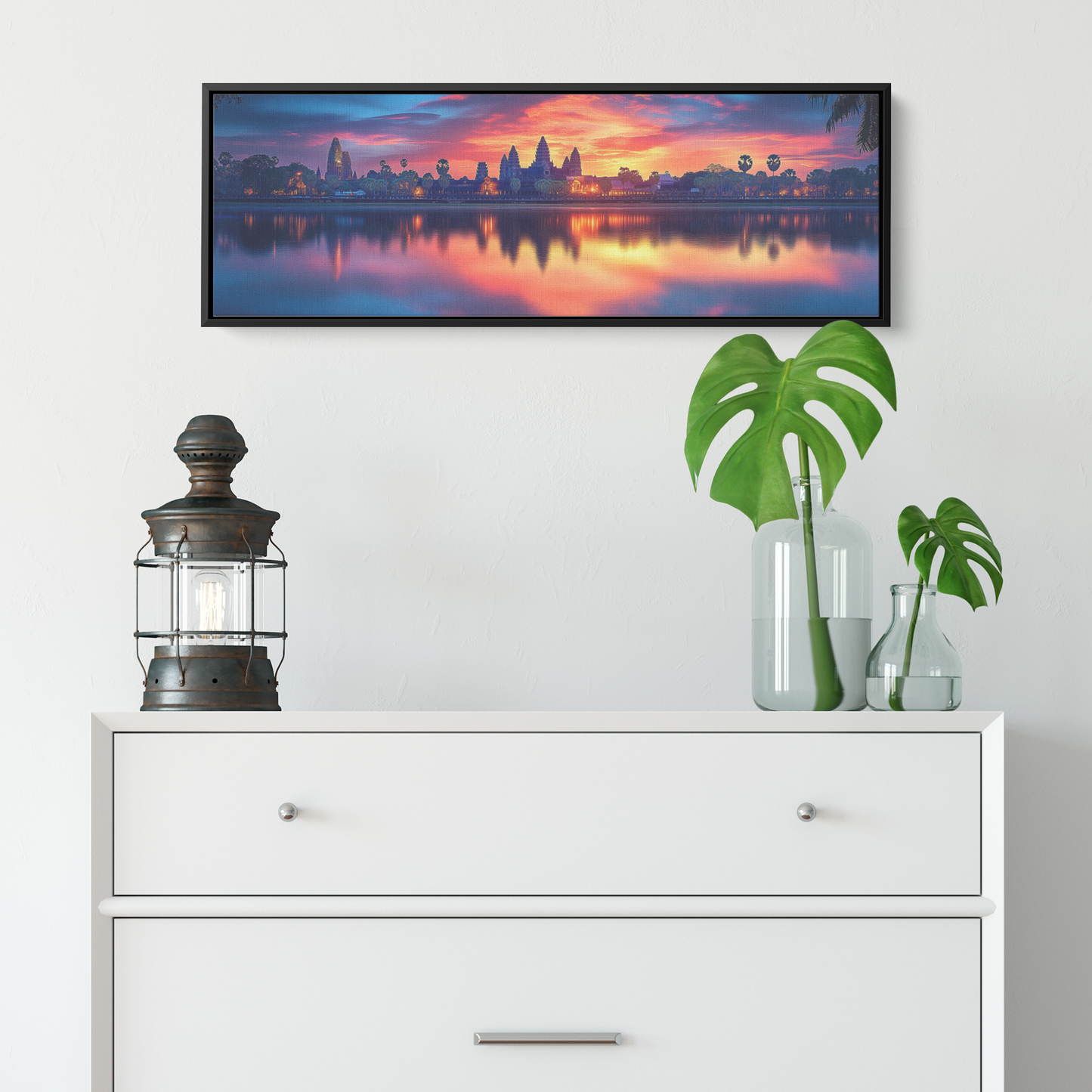 Angkor_Wat_Iconic_Spires_Silhouetted_Glo_Framed_Canvas_H_Panoramic_Small_Lifesty_Mockup.png