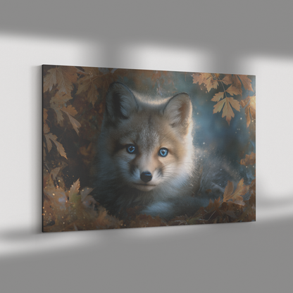 Baby_Fox_with_Blue_Eyes_Curled_in_Nest_o_H_Rectangle_Dramatic_Shadow_Mockup.png_15519418