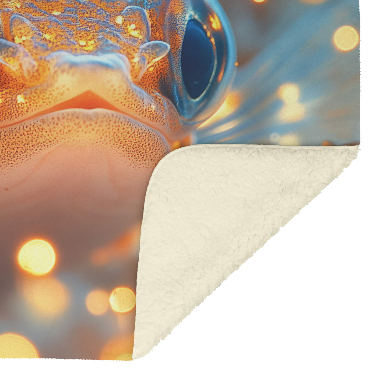 Baby_Moray_Eel_Peeking_from_Glowing_Cora_H_Blanket_Sherpa_Mockup.png