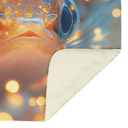 Baby_Moray_Eel_Peeking_from_Glowing_Cora_H_Blanket_Sherpa_Mockup.png