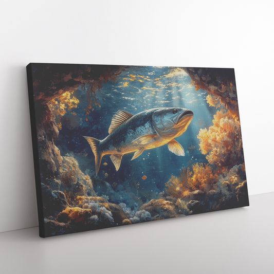 Barracuda_Silhouetted_Against_Glowing_Un_H_Rectangle_Angle_Floor_Mockup.png