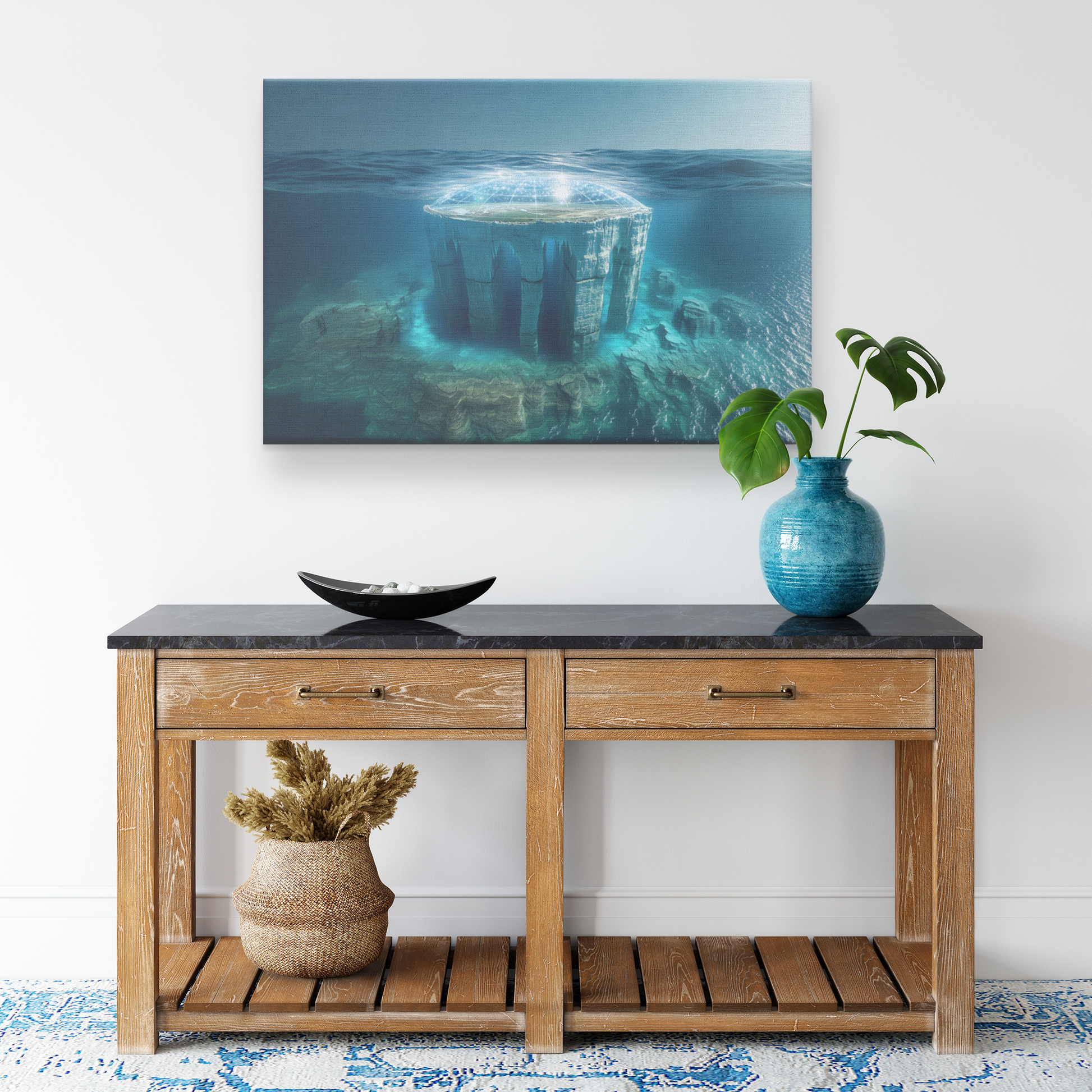 Biblical_Flat_Earth_Submerged_In_Deep_Bl_H_Rectangle_Smaller_Lifestyle_Mockup.png
