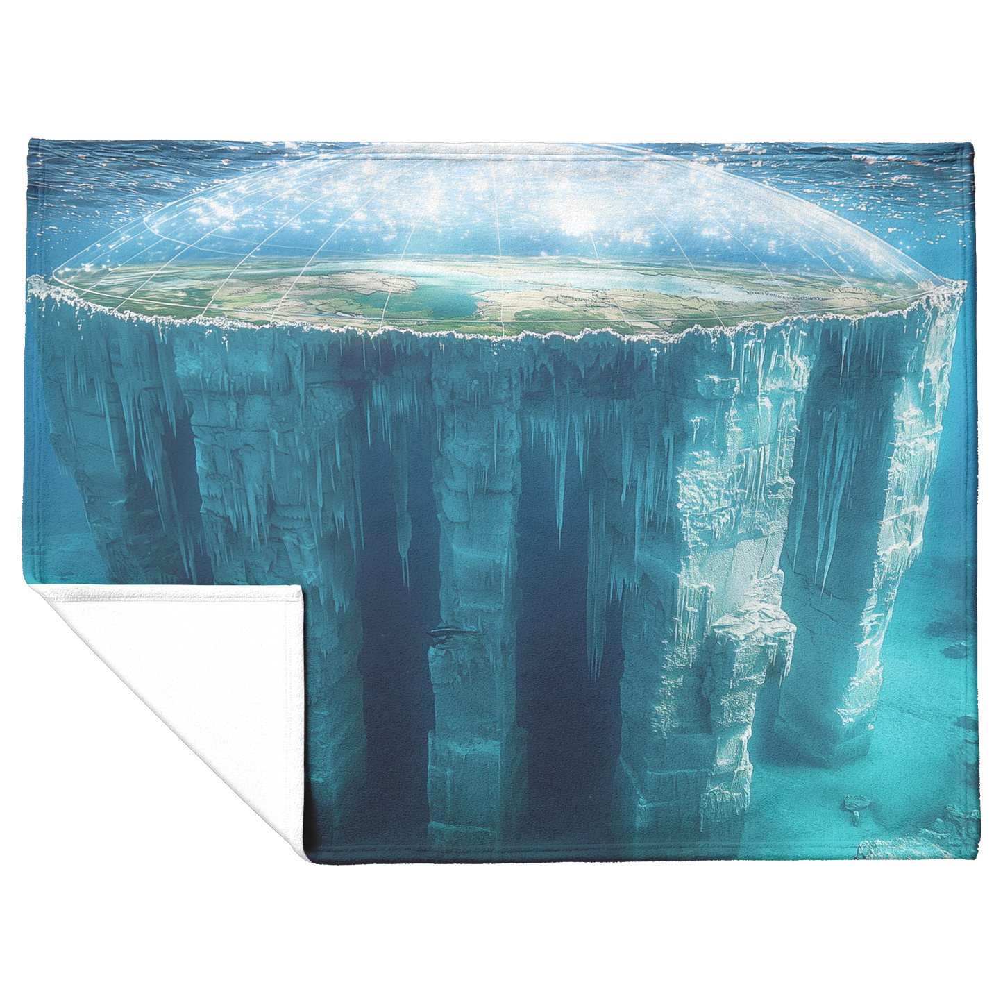 Biblical_Flat_Earth_With_Gleasons_Map_H_Blanket_Flat_Fold_Mockup.png
