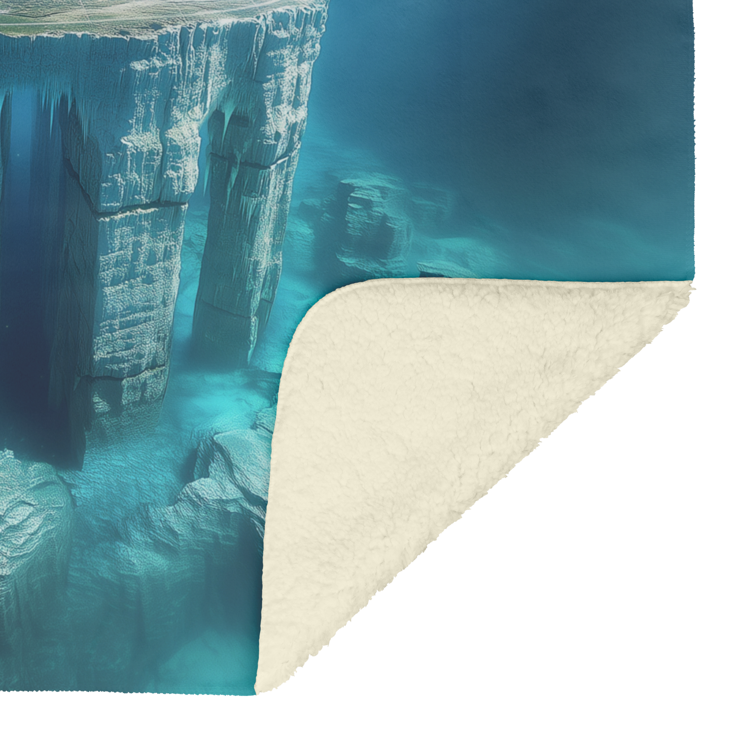Biblical_Flat_Earth_With_Gleasons_Map_Ic_H_Blanket_Sherpa_Mockup.png