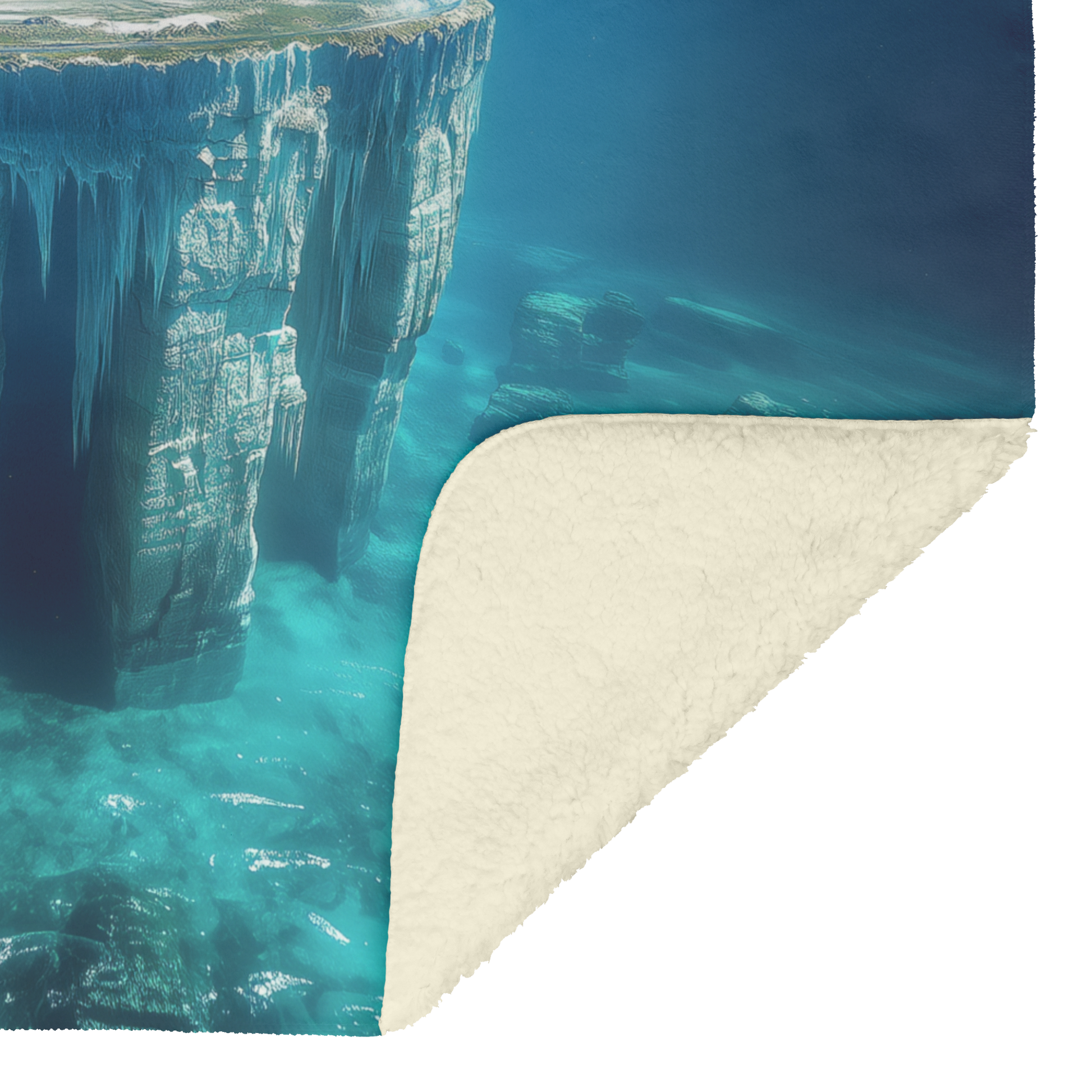 Biblical_Flat_Earth_With_Gleasons_Map_Ic_H_Blanket_Sherpa_Mockup.png