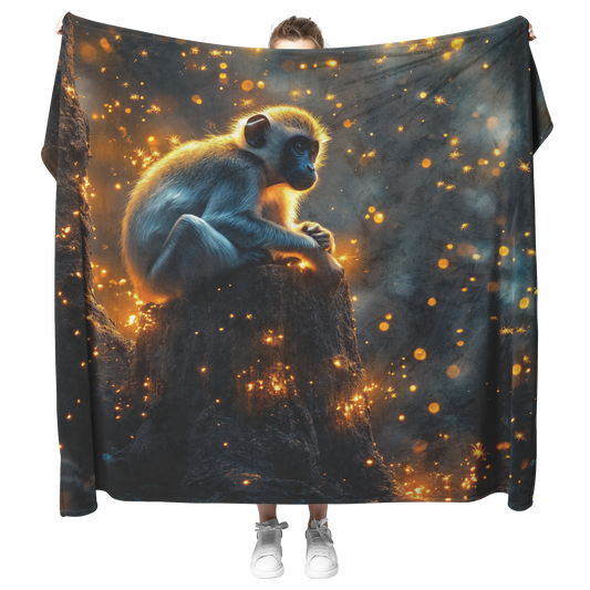 Black_and_White_Colobus_Monkey_Resting_o_H_Blanket_Model_Mockup.png