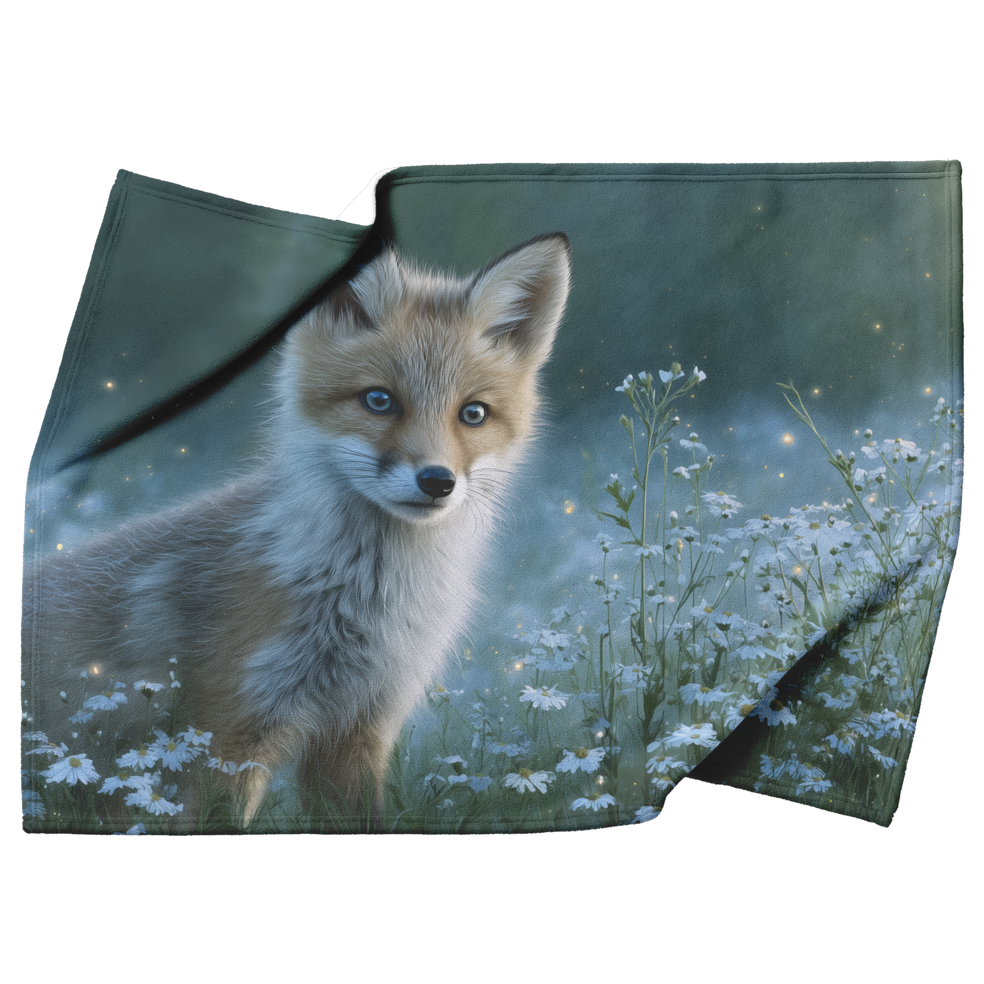 Blue_Eyed_Fox_Cub_Playing_In_Meadow_Of_W_H_Blanket_Top_Bottom_Folds_Mockup.png