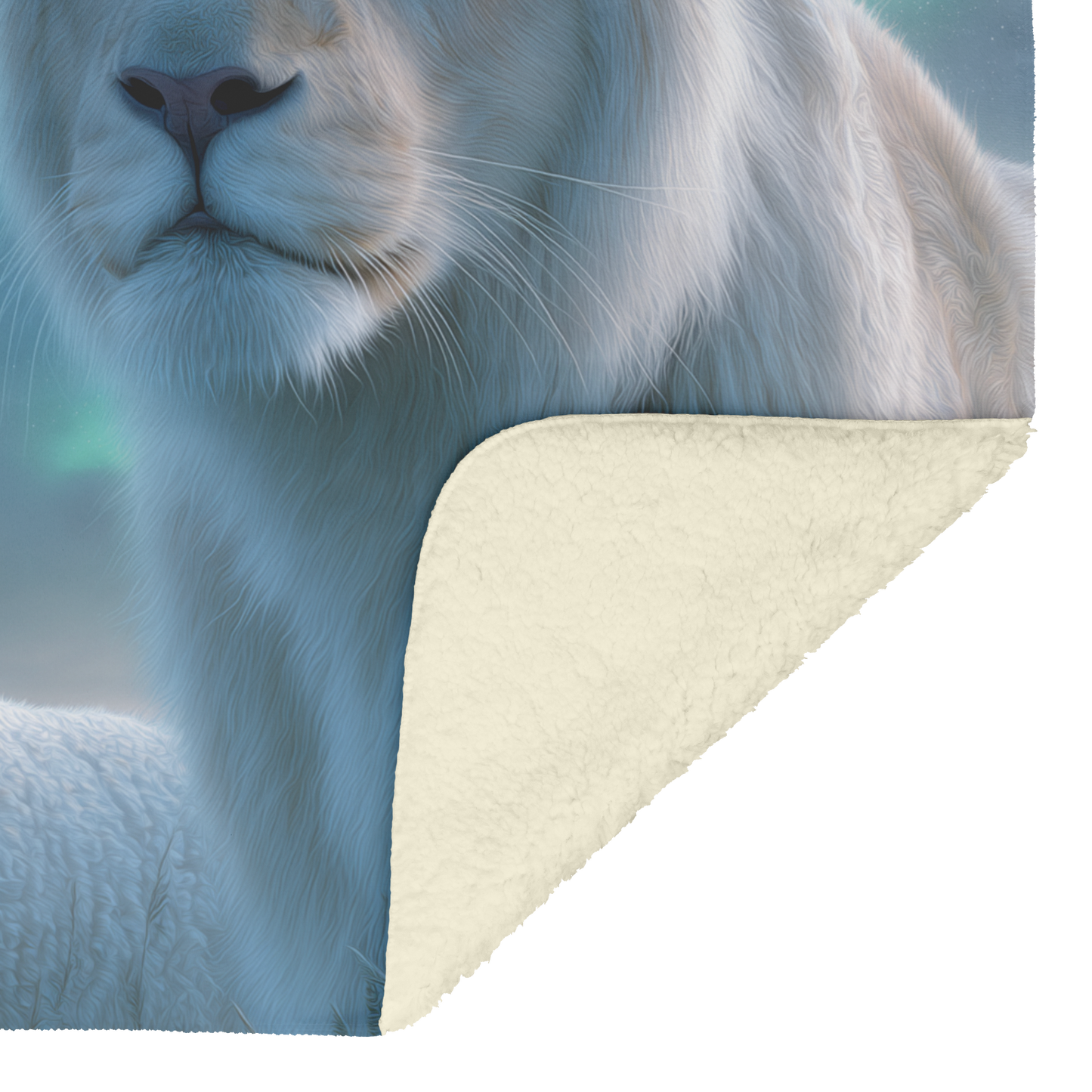 Blue_Eyed_Lion_And_Lamb_Under_Twinkling__H_Blanket_Sherpa_Mockup.png