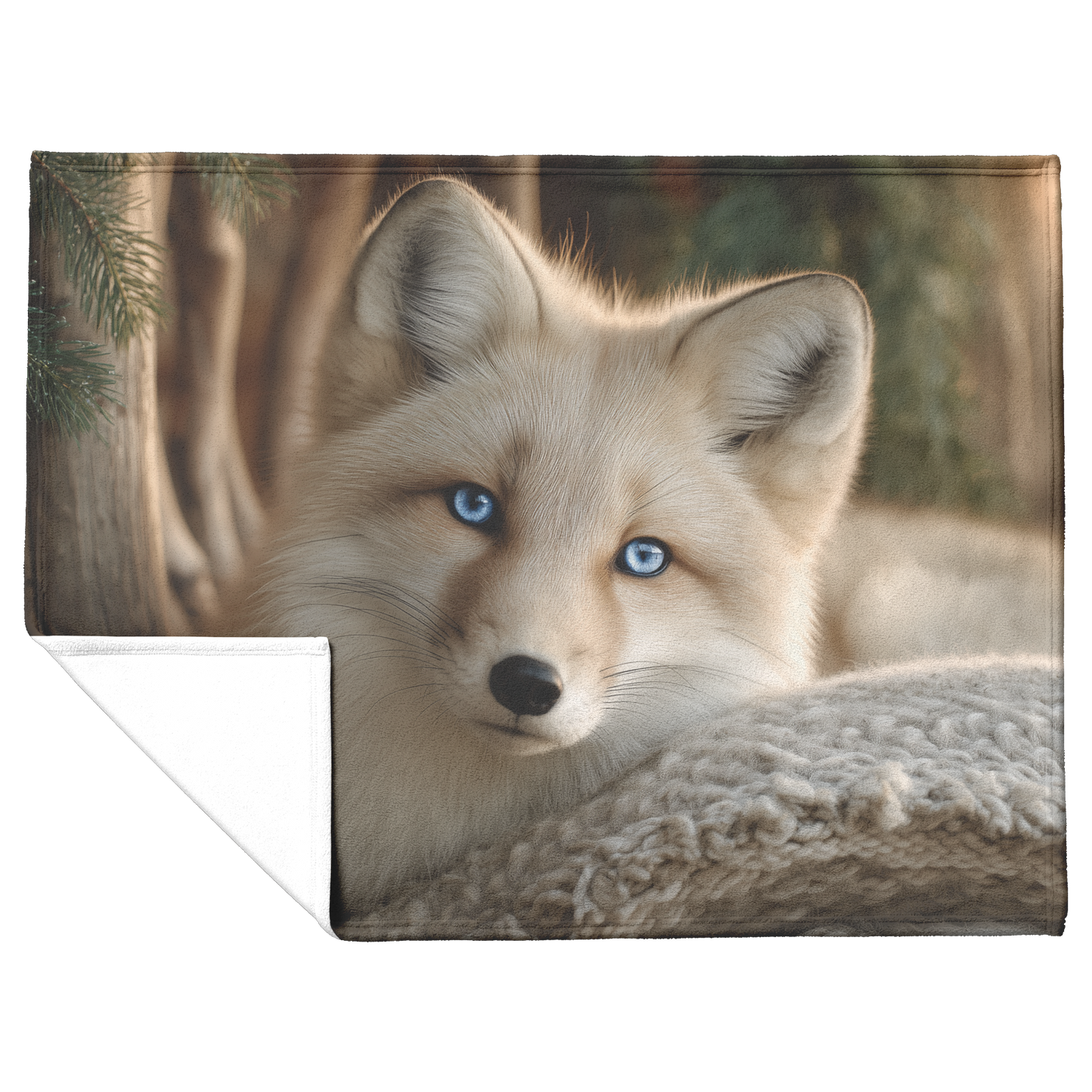 Blue_Eyed_Snow_Fox_Resting_On_Cozy_Chair_H_Blanket_Flat_Fold_Mockup.png