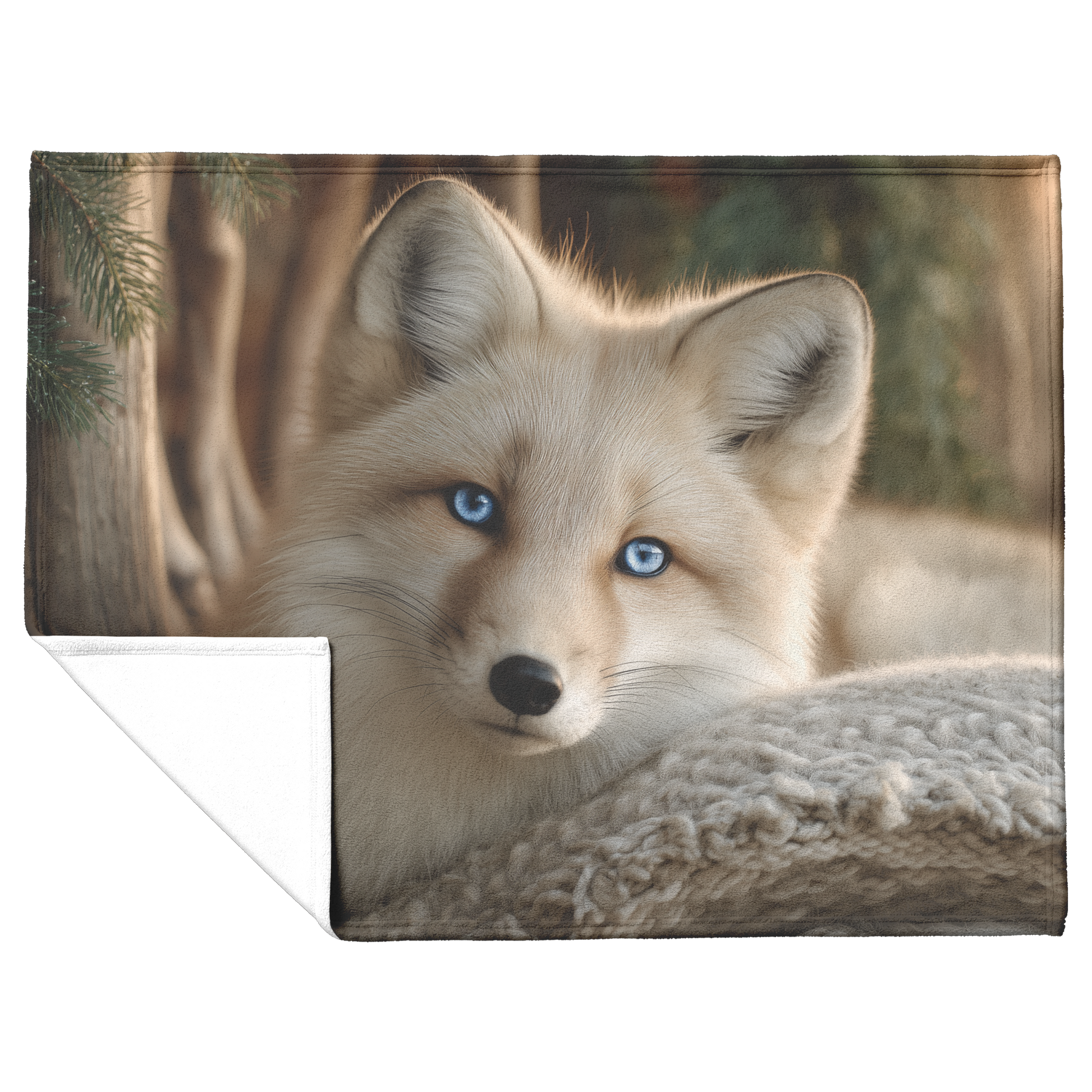 Blue_Eyed_Snow_Fox_Resting_On_Cozy_Chair_H_Blanket_Flat_Fold_Mockup.png