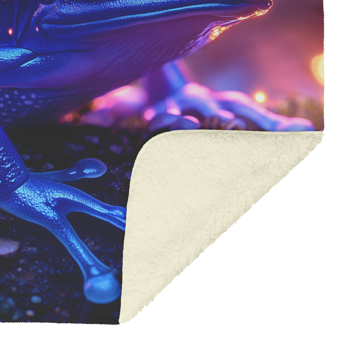 Blue_Poison_Dart_Frog_on_Glowing_Mossy_L_H_Blanket_Sherpa_Mockup.png