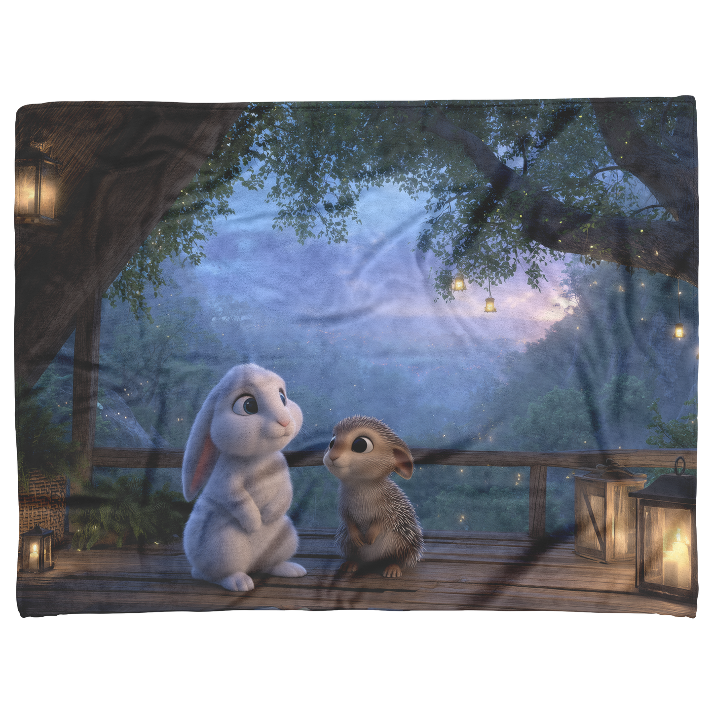 Bunny_And_Hedgehog_Playing_Board_Game_Ne_H_Blanket_AS_Flat_Mockup.png