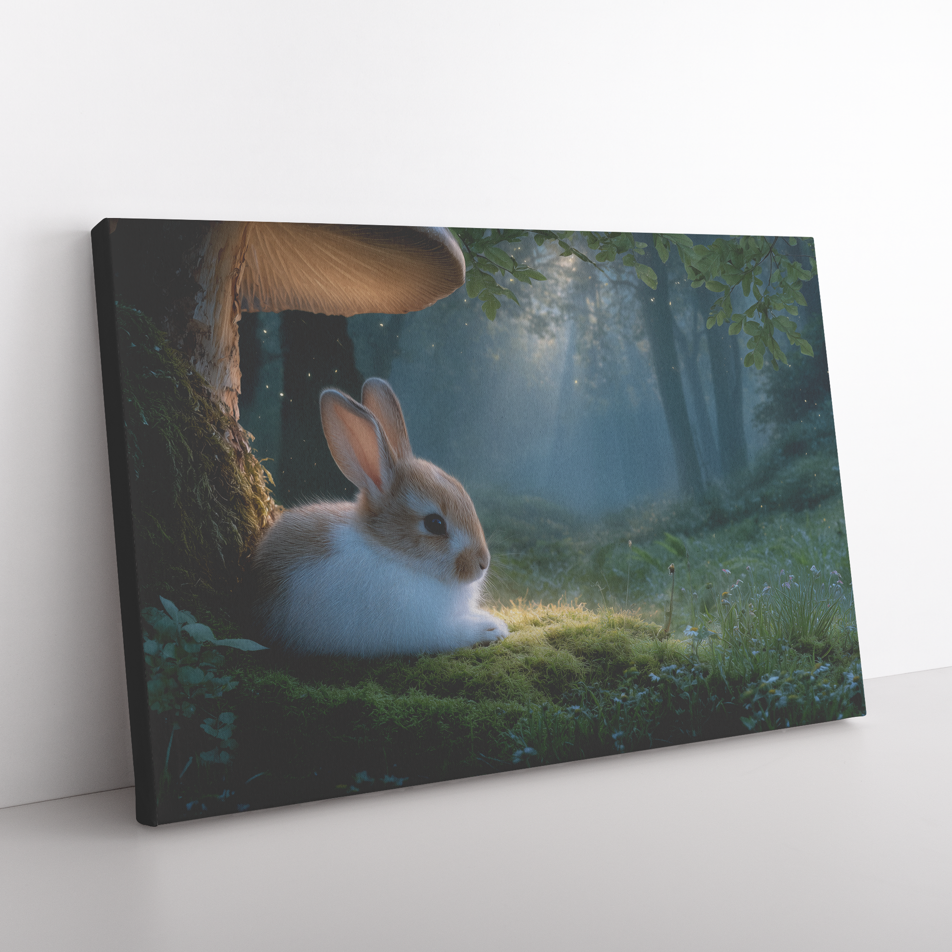 Bunny_Curled_on_Glowing_Moss_Under_Giant_H_Rectangle_Angle_Floor_Mockup.png_15333370