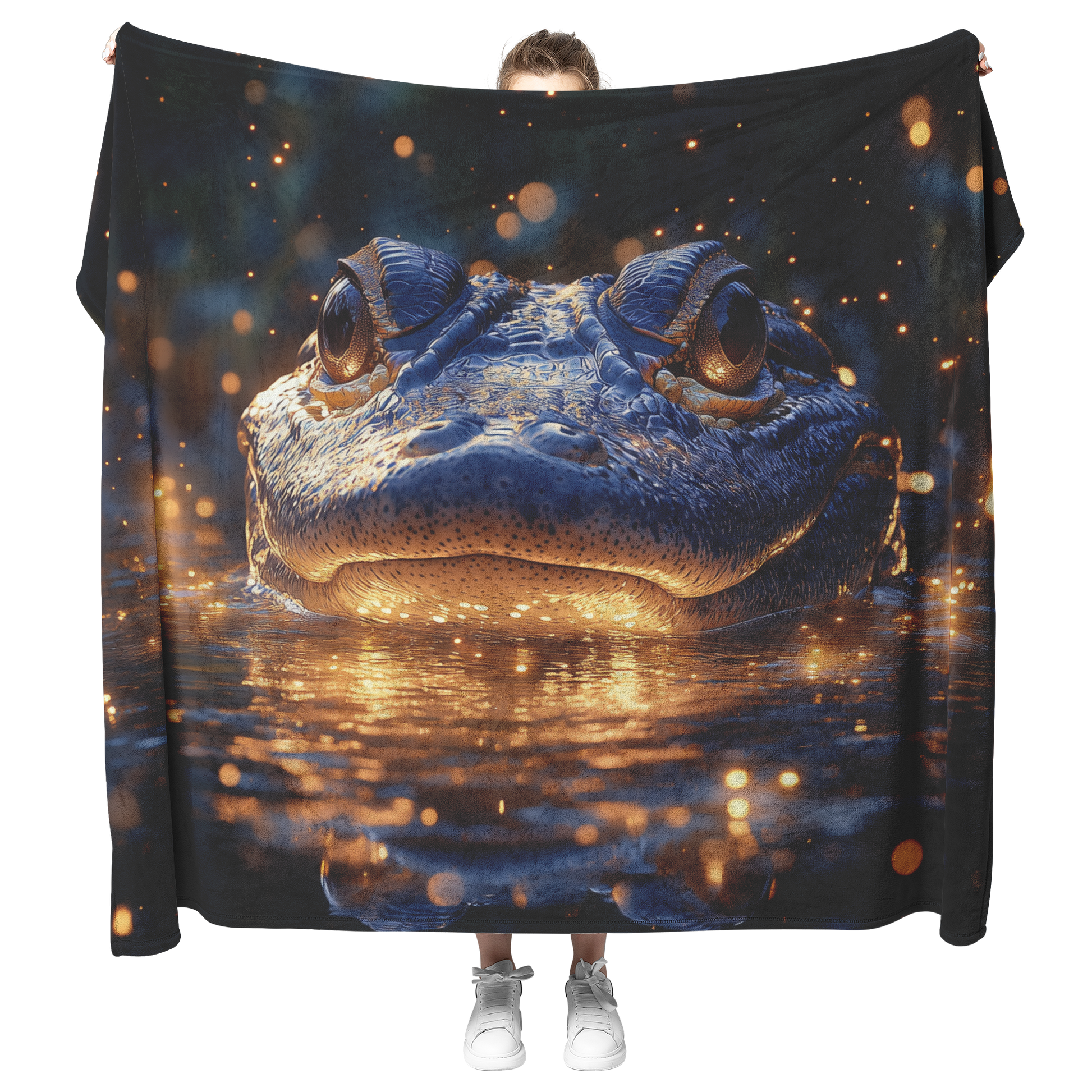 Caiman_Emerging_from_Glowing_Water_with__H_Blanket_Model_Mockup.png