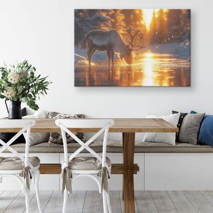 Caribou_Drinking_from_a_Glowing_Icy_Rive_H_Rectangle_Larger_Lifestyle_Mockup.png