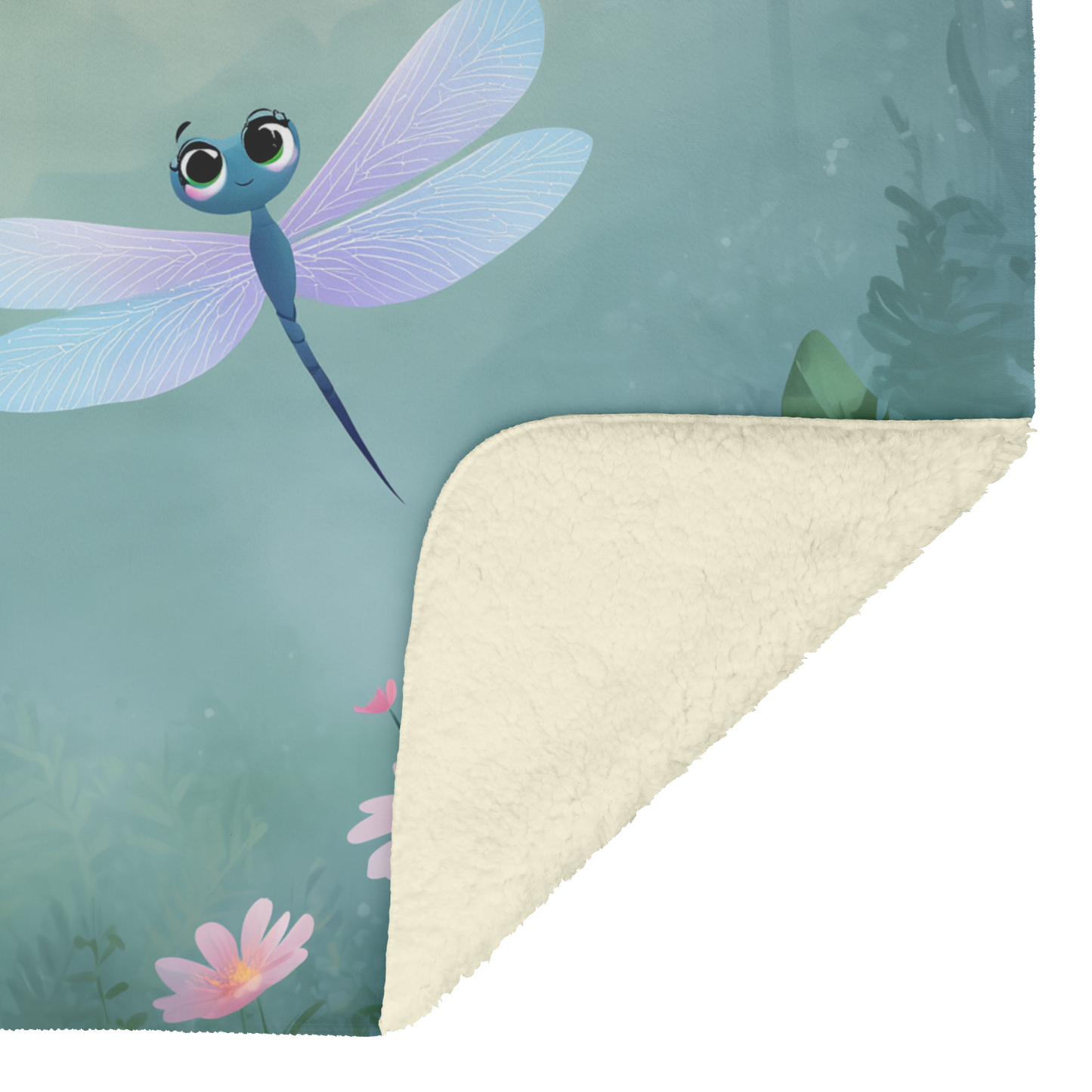 Cartoon_Style_Dragonflies_With_Big_Eyes__H_Blanket_Sherpa_Mockup.png