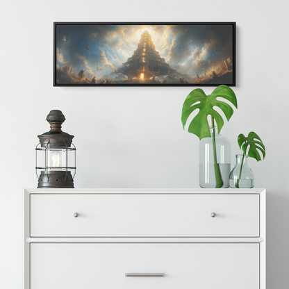Celestial_Tower_of_Babel_Piercing_Firmam_Framed_Canvas_H_Panoramic_Small_Lifesty_Mockup.png