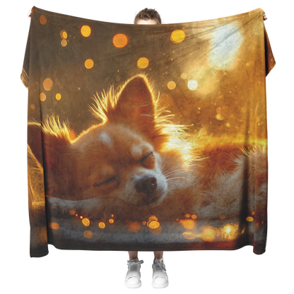 Chihuahua_on_Windowsill_with_Light_Trail_H_Blanket_Model_Mockup.png