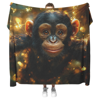 Chimpanzee_Swinging_from_Glowing_Vines_i_H_Blanket_Model_Mockup.png
