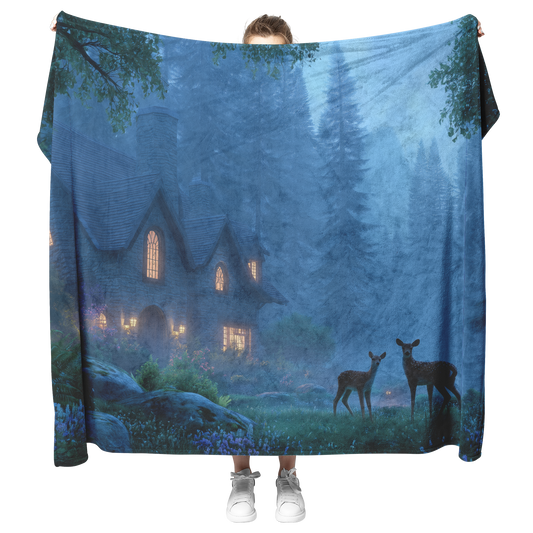 Cozy_Woodland_Castle_With_Glowing_Window_H_Blanket_Model_Mockup.png_15278946