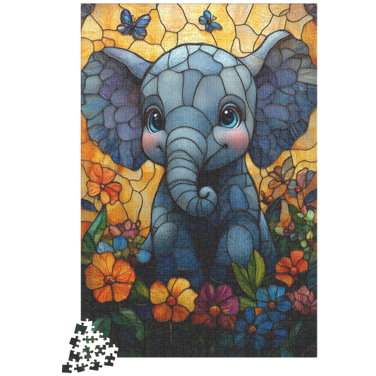 Cute_Baby_Elephant_Stained_Glass_Style_1_1014pc_V_Loose_Mockup.png