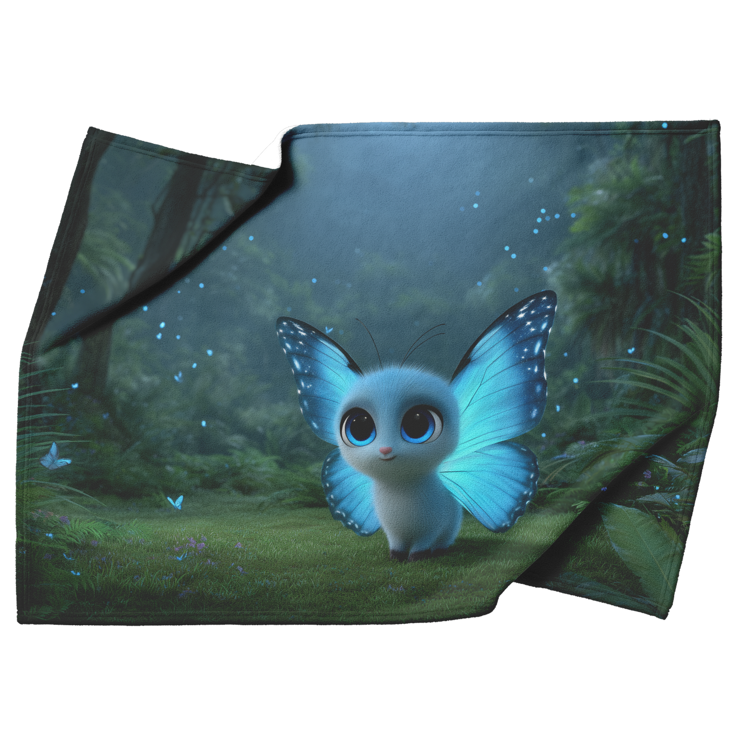 Cute_Morpho_Butterfly_With_Big_Blue_Eyes_H_Blanket_Top_Bottom_Folds_Mockup.png