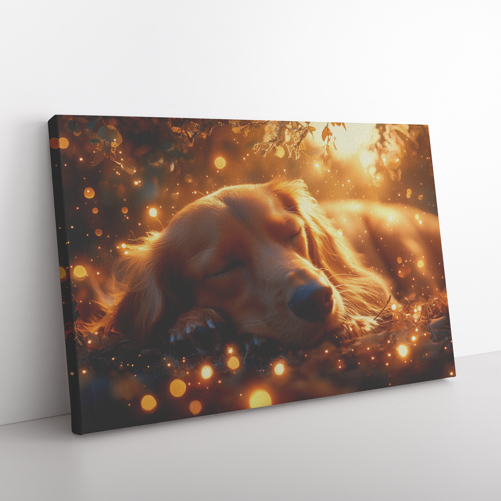 Dachshund_Resting_Peacefully_Under_a_Glo_H_Rectangle_Angle_Floor_Mockup.png