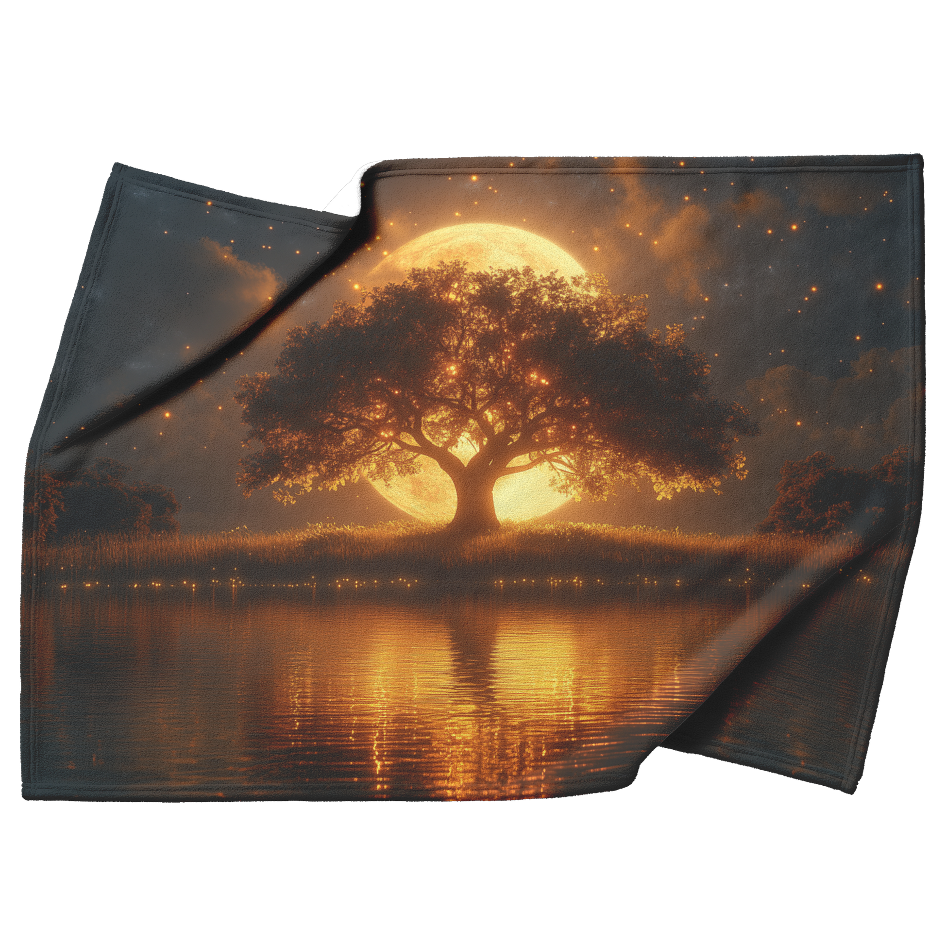 El_Arbol_del_Tule_with_Moonlight_Reflect_H_Blanket_Top_Bottom_Folds_Mockup.png