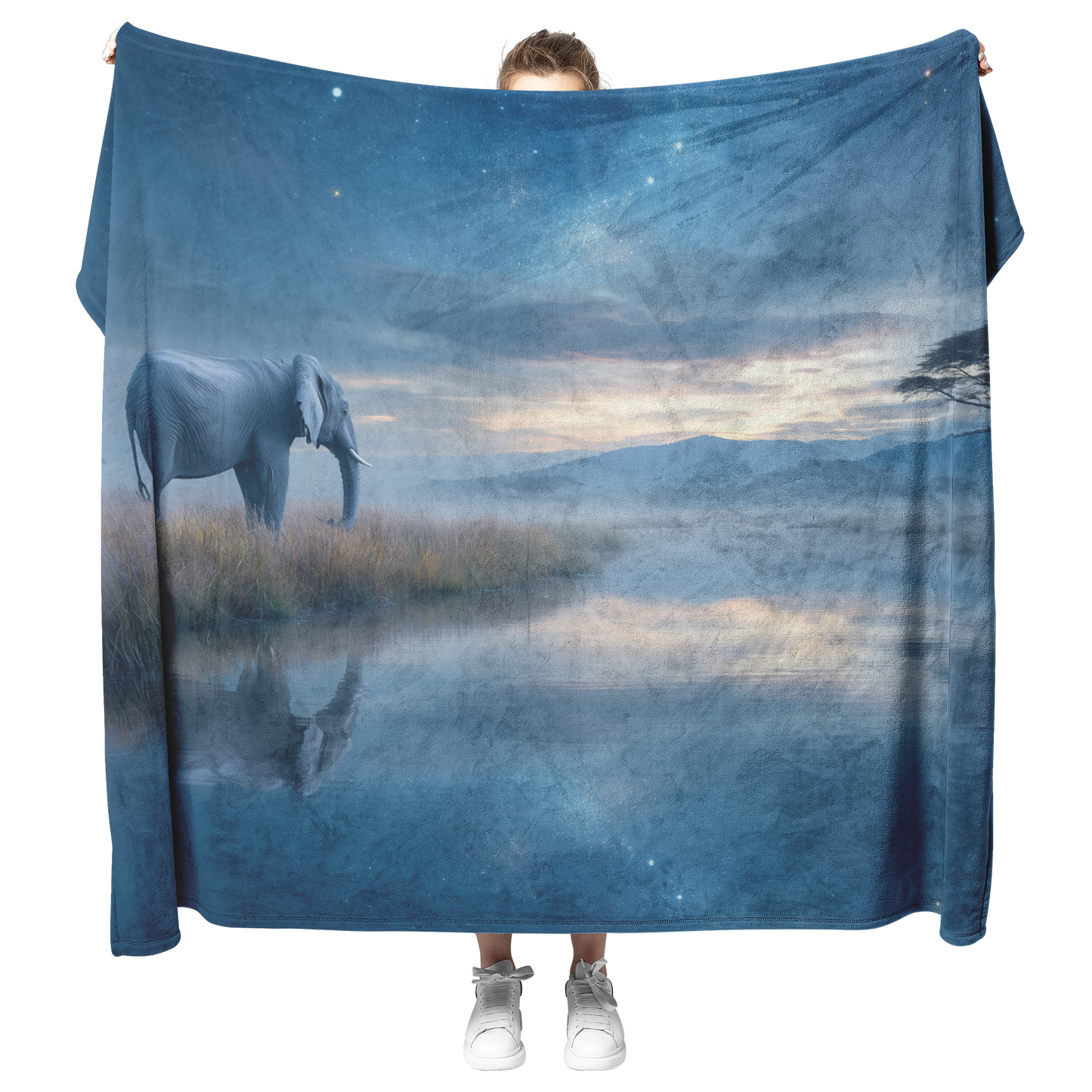 Elephant_Standing_Beside_Crystal_Clear_L_H_Blanket_Model_Mockup.png
