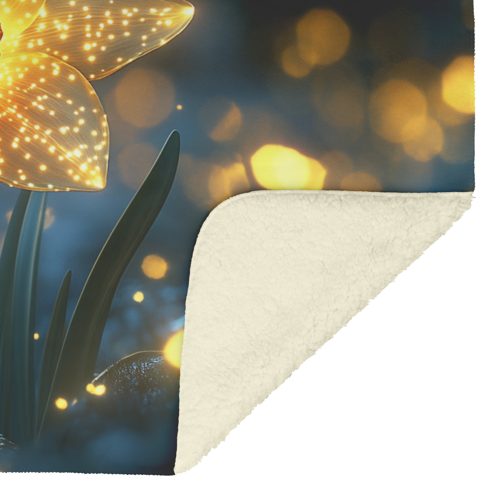 Enchanted_Forest_Glowing_Daffodil_Fleece_H_Blanket_Sherpa_Mockup.png