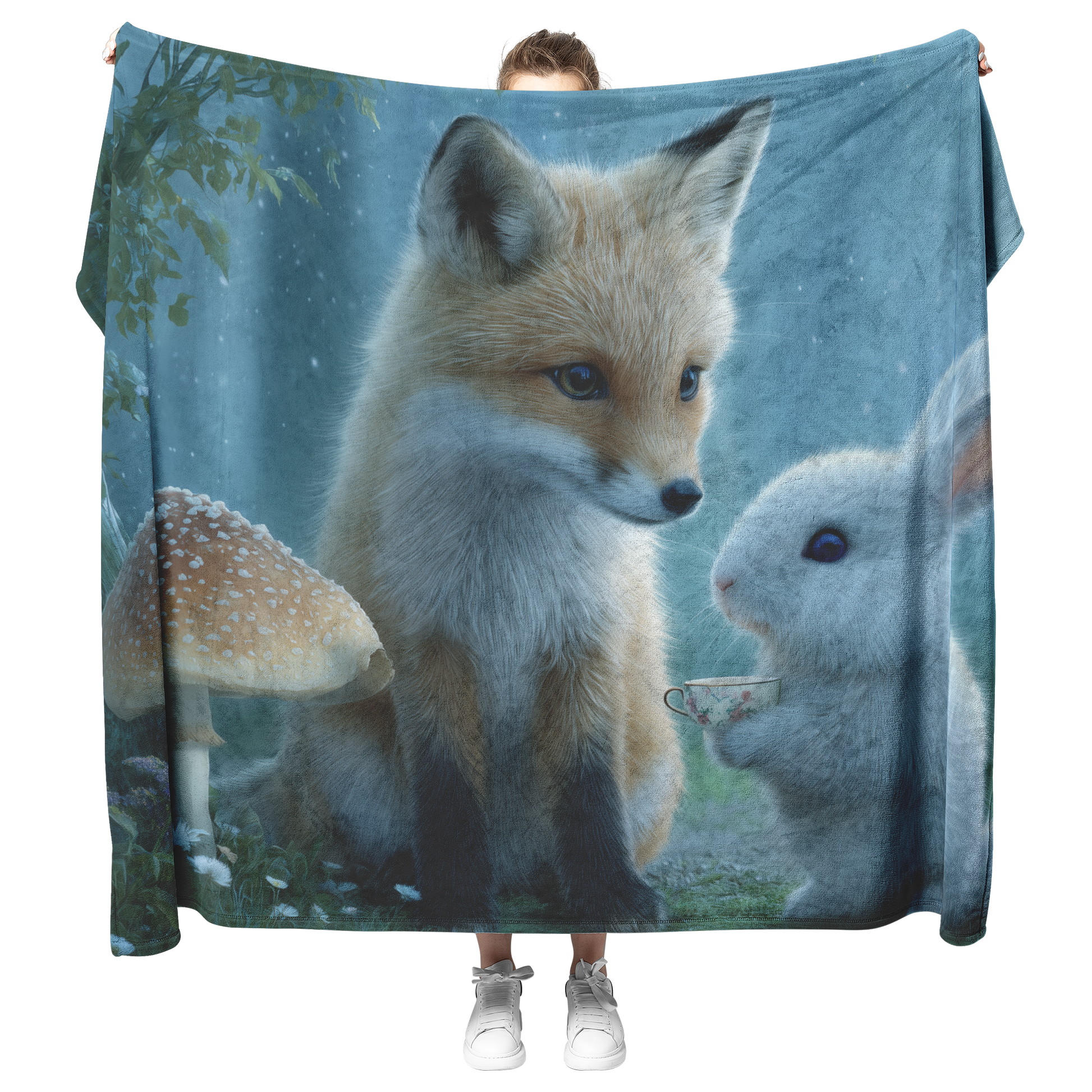 Enchanted_Fox_And_Rabbit_Sharing_Tea_Und_H_Blanket_Model_Mockup.png_15278772