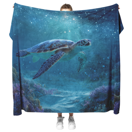 Enchanted_Sea_Turtle_With_Blue_Eyes_Swim_H_Blanket_Model_Mockup.png_15279237