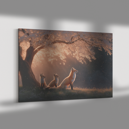 Family_of_Foxes_Beneath_Glowing_Tree_wit_H_Rectangle_Dramatic_Shadow_Mockup.png_15519510