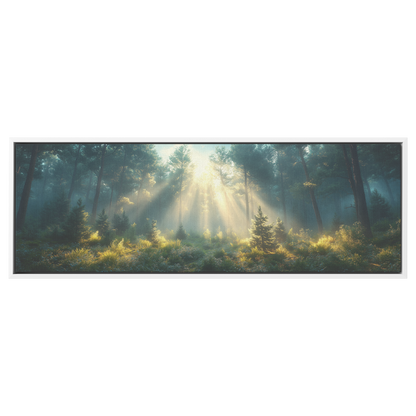 Forest_Scene_Light_Rays_Dense_Fog_Tall_P_White_Framed_Canvas_H_Panoramic_Main_Mockup.png