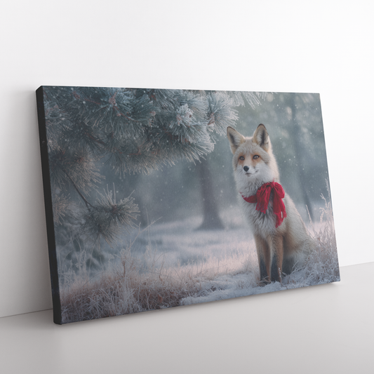 Fox_Wearing_Red_Scarf_Sitting_Beside_Fro_H_Rectangle_Angle_Floor_Mockup.png_15528839