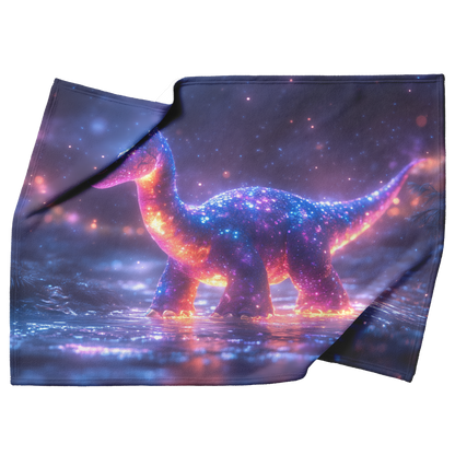 Glowing_Baby_Brachiosaurus_Walking_Under_H_Blanket_Top_Bottom_Folds_Mockup.png