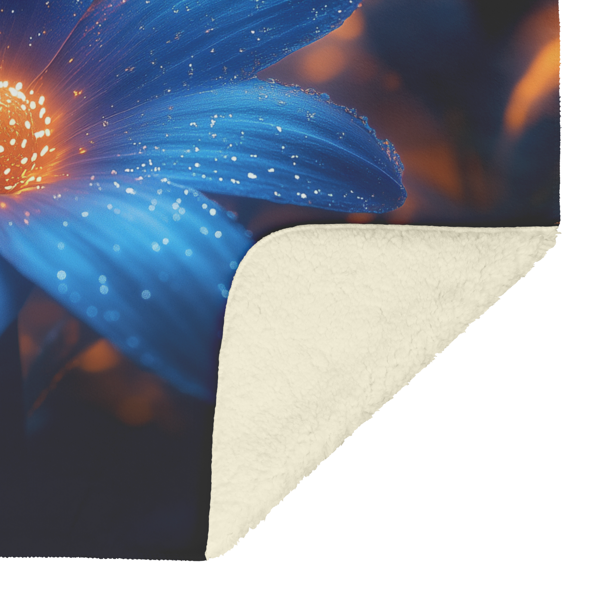 Glowing_Blue_Daisy_with_Golden_Mist_and__H_Blanket_Sherpa_Mockup.png