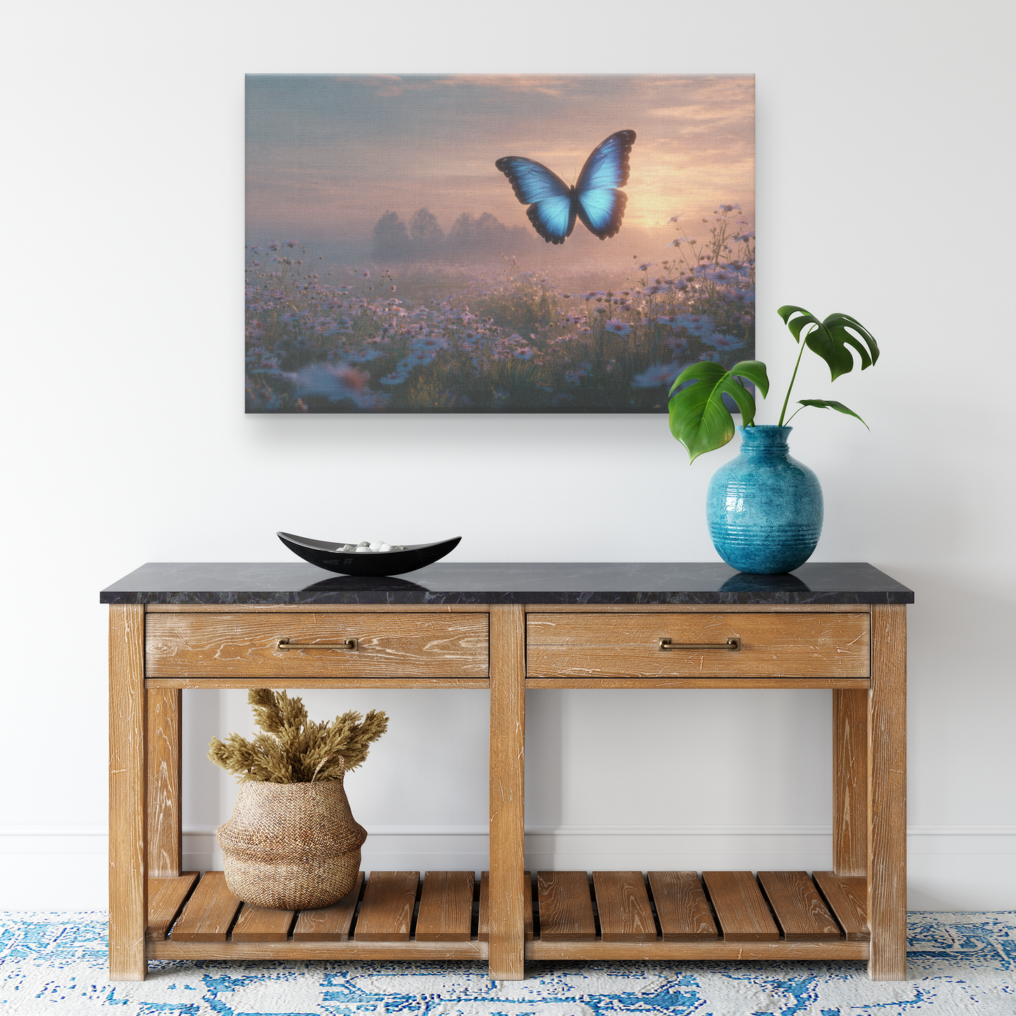 Glowing_Blue_Morpho_Butterfly_Flying_Ove_H_Rectangle_Smaller_Lifestyle_Mockup.png_15486589