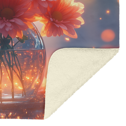Glowing_Blue_Poppy_on_Water_with_Golden__H_Blanket_Sherpa_Mockup.png