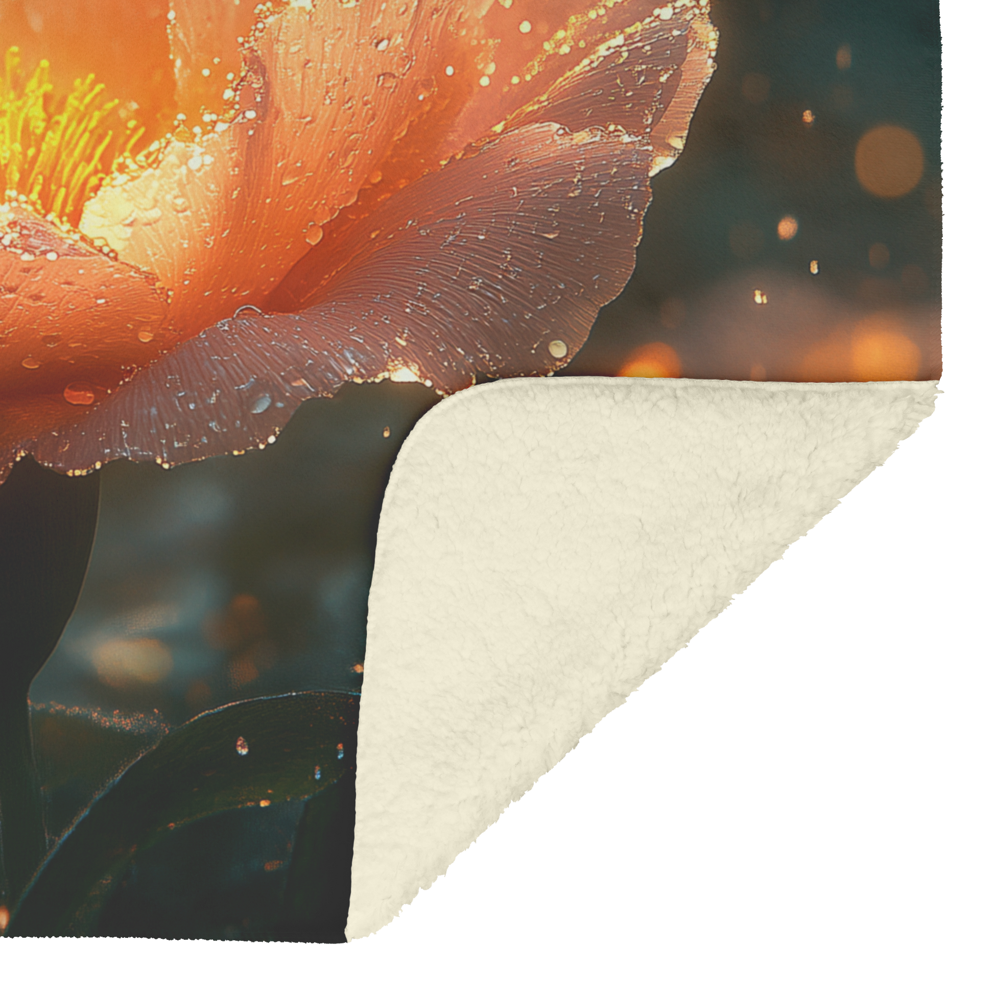 Glowing_Carnation_with_Dewdrops_Butterfl_H_Blanket_Sherpa_Mockup.png