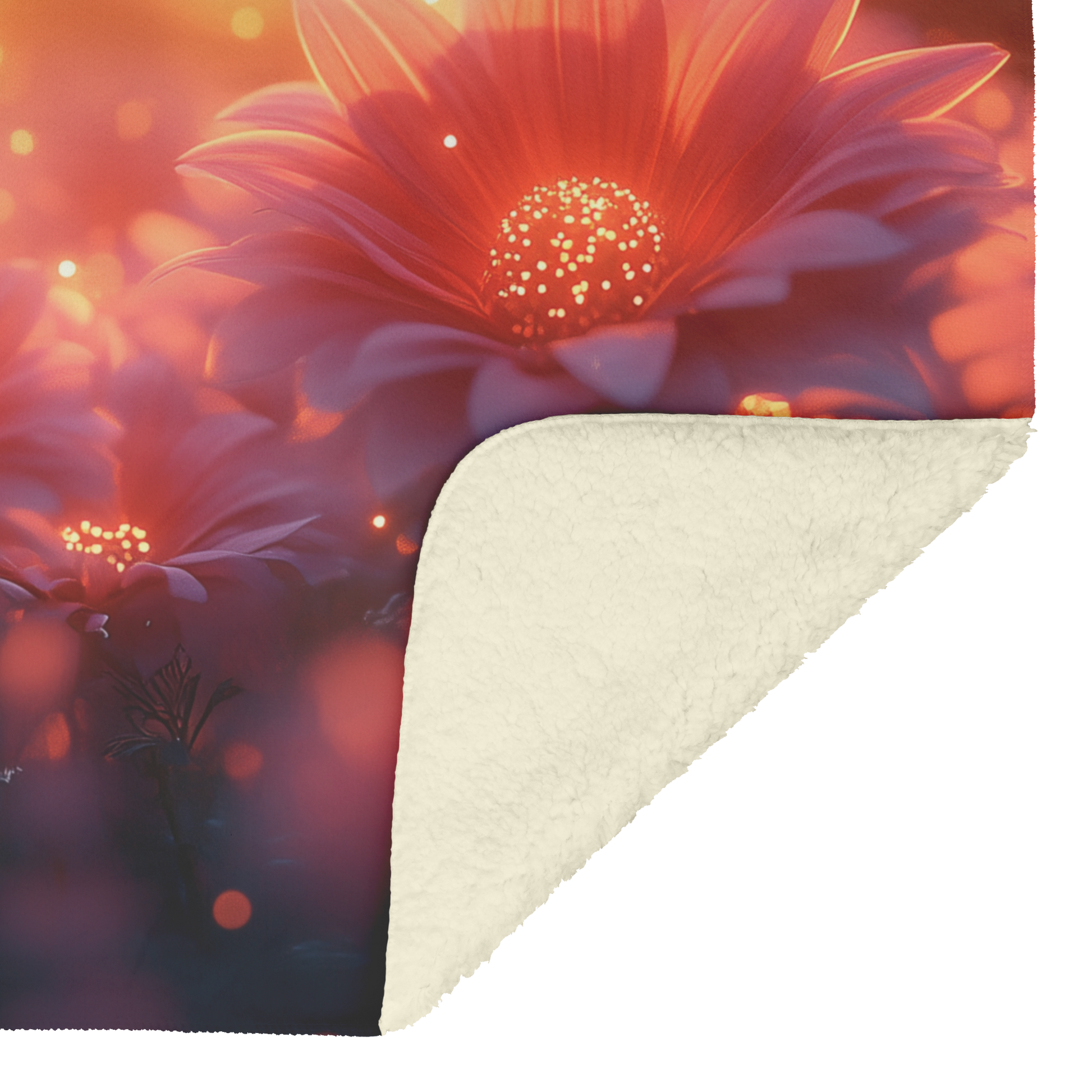 Glowing_Chrysanthemum_Bouquet_in_Glass_V_H_Blanket_Sherpa_Mockup.png