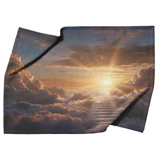 Glowing_Cloud_Stairway_Ascending_Into_Ra_H_Blanket_Top_Bottom_Folds_Mockup.png