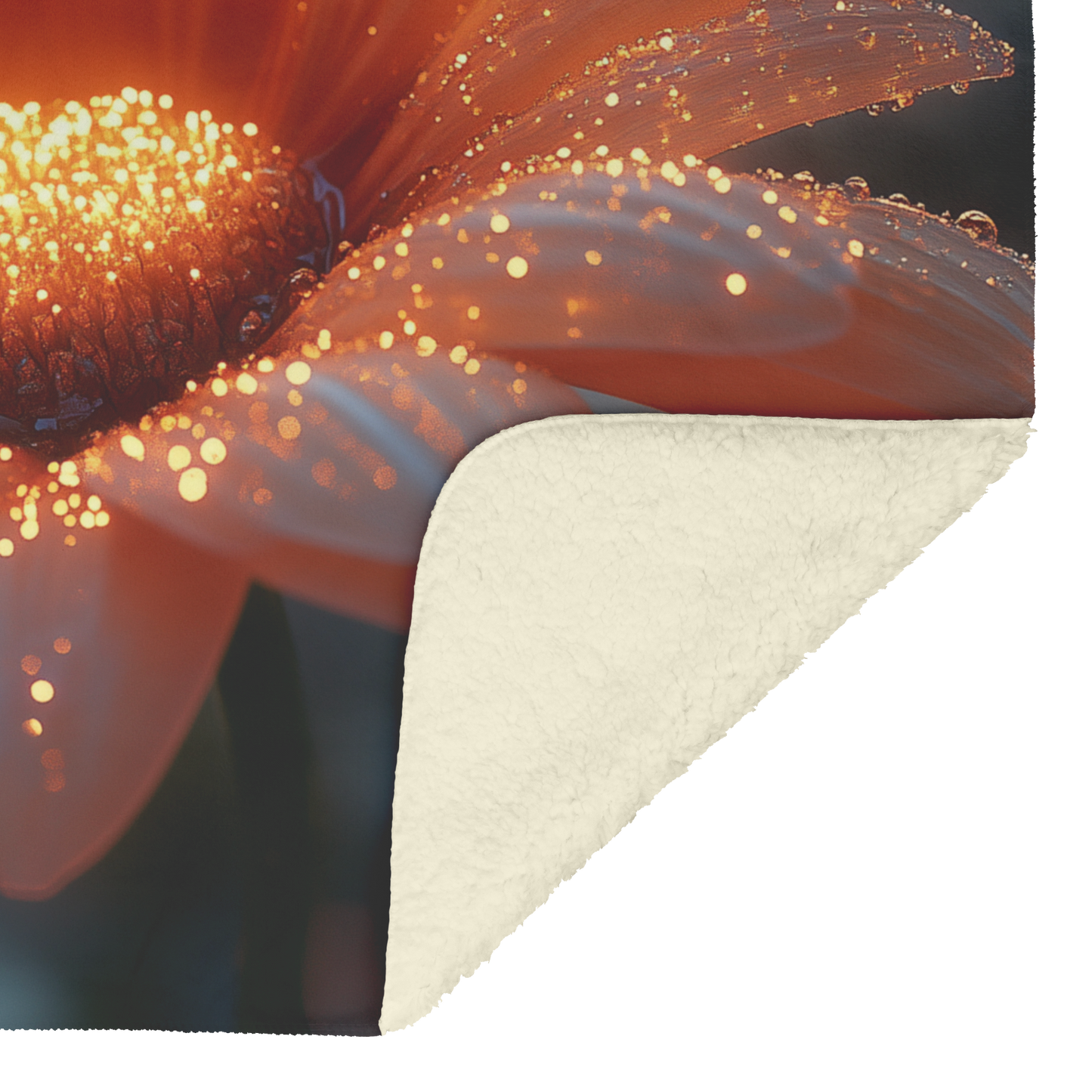 Glowing_Daisy_Covered_in_Morning_Dew_Fle_H_Blanket_Sherpa_Mockup.png