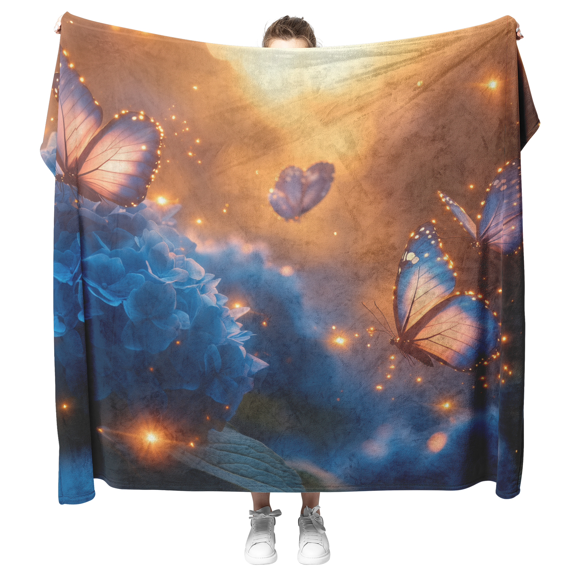 Glowing_Hydrangea_Bush_with_Butterflies__H_Blanket_Model_Mockup.png