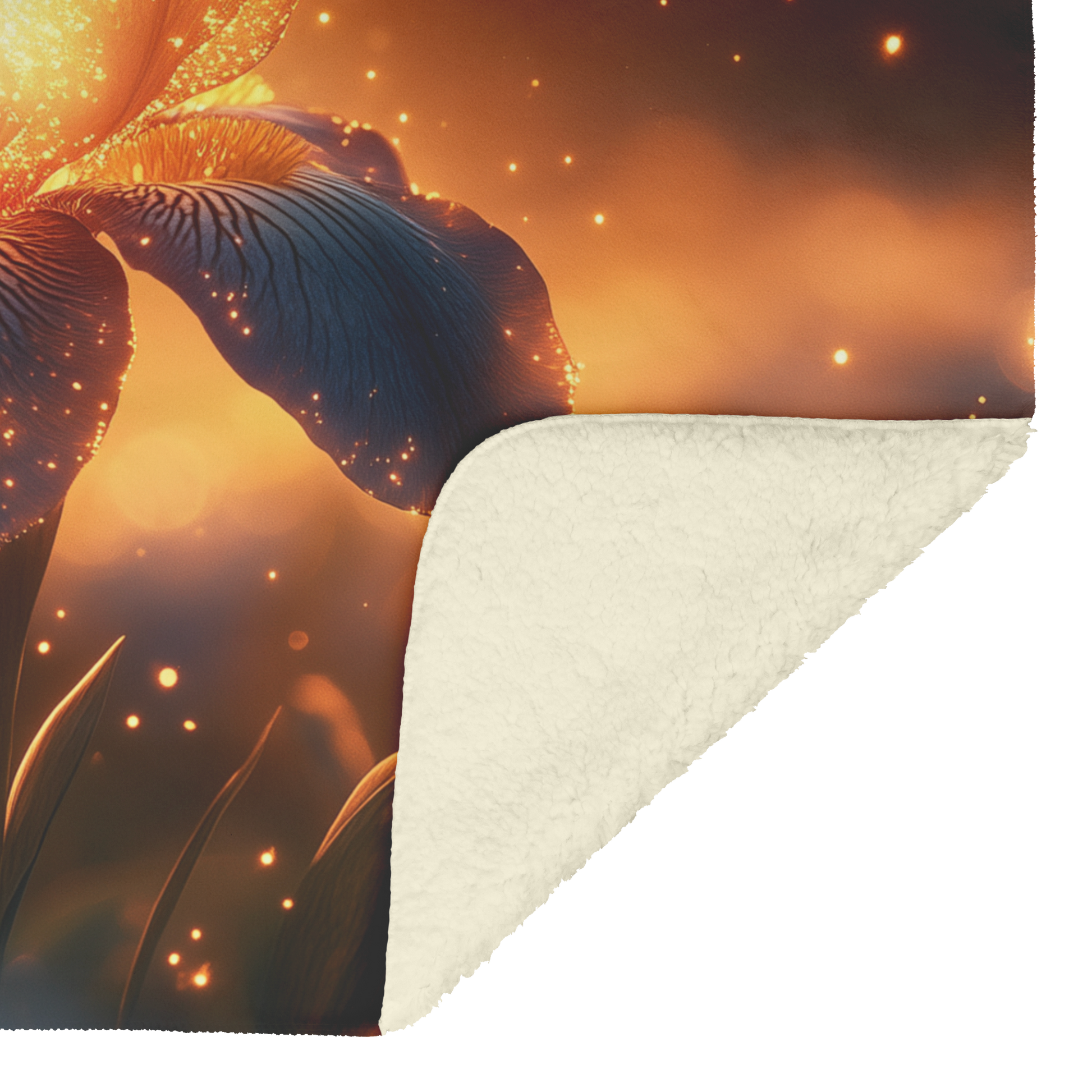 Glowing_Iris_in_Misty_Field_with_Sparkle_H_Blanket_Sherpa_Mockup.png